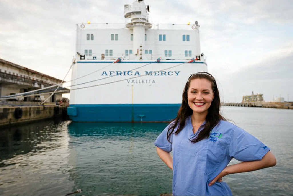 GOOD WORK: Sarah Aldridge served as a dental assistant with Mercy Ships in Madagascar. GOOD WORK: Sarah Aldridge served as a dental assistant with Mercy Ships in Madagascar.